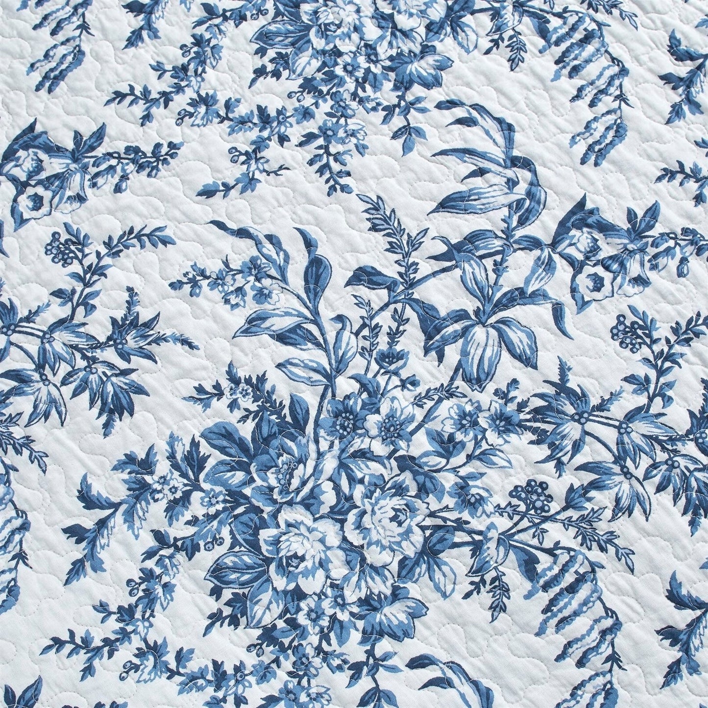 Blue Fern Quilt Set