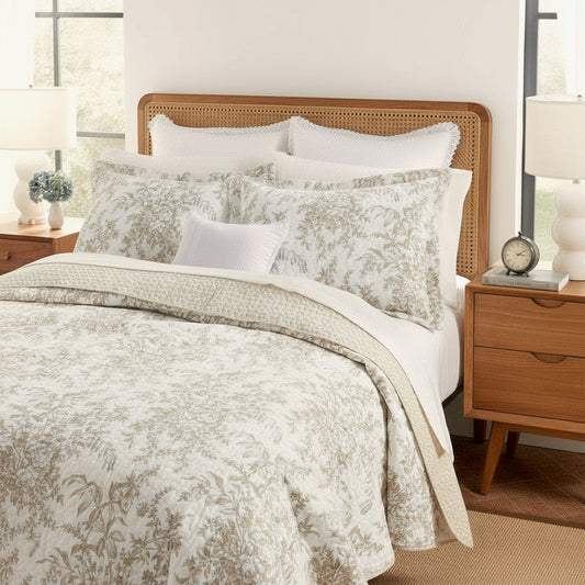 Linen Fern Quilt Set